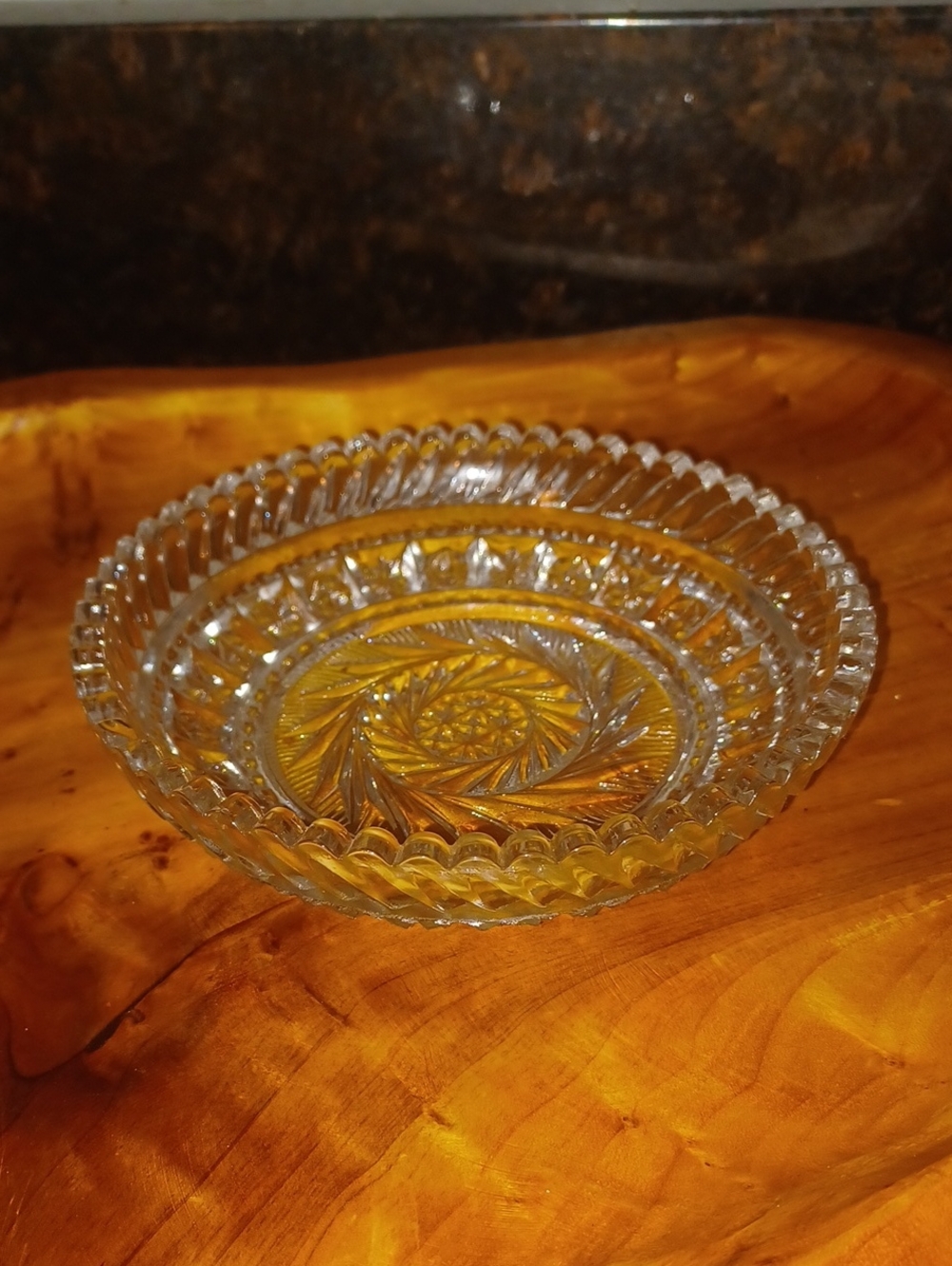 Fostoria Virginia Pattern Small Crystal Trinket Dish